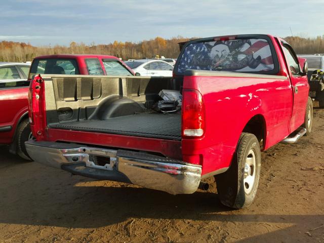 2FTRF17264CA84780 - 2004 FORD F-150 HERI RED photo 4