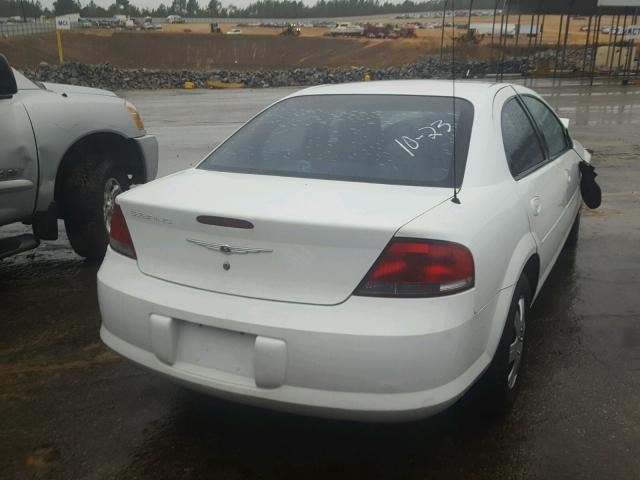 1C3EL46X44N416252 - 2004 CHRYSLER SEBRING LX WHITE photo 4