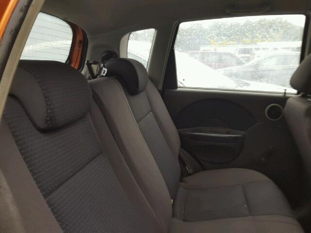 KL1TD66677B751621 - 2007 CHEVROLET AVEO BASE Қызғылт сары фото 6