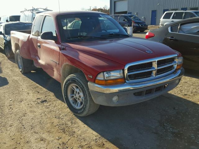 1B7GL22X8XS118095 - 1999 DODGE DAKOTA RED photo 1