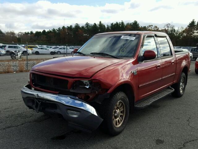 1FTRW08L52KB68809 - 2002 FORD F150 SUPER RED photo 2