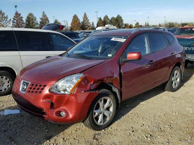 JN8AS58V78W147148 - 2008 NISSAN ROGUE S RED photo 2