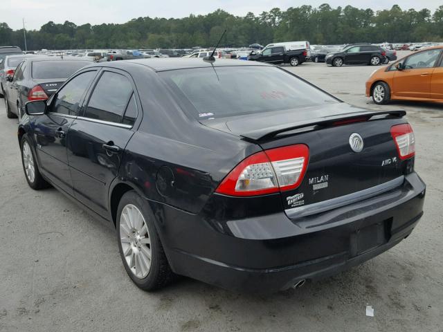 3MEHM02137R626857 - 2007 MERCURY MILAN PREM BLACK photo 3