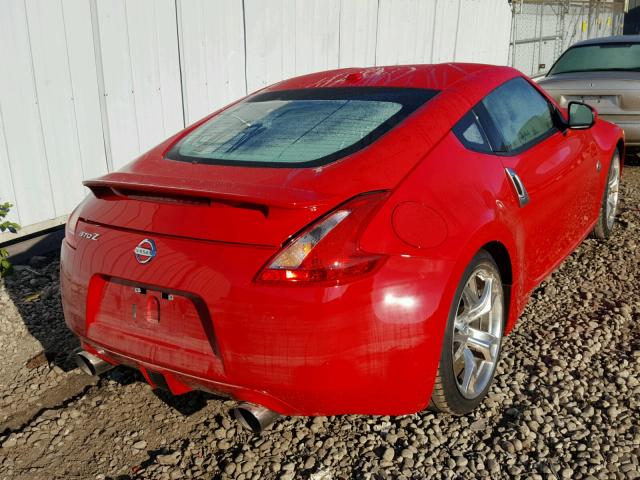 JN1AZ4EH5AM504086 - 2010 NISSAN 370Z RED photo 4