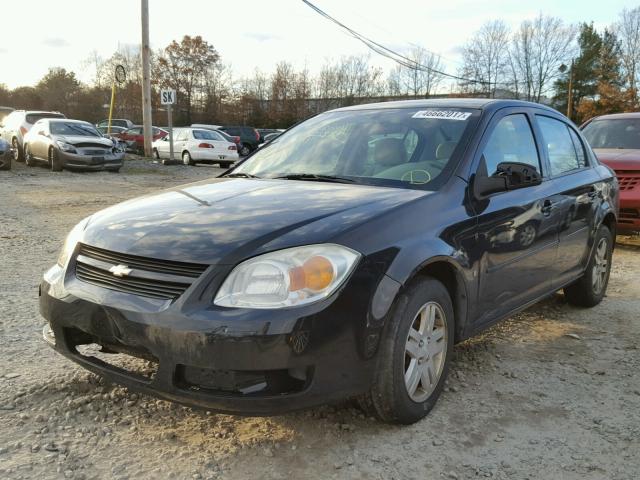 1G1AL55F467838322 - 2006 CHEVROLET COBALT LT BLACK photo 2