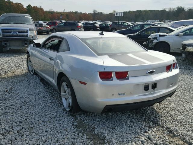 2G1FB1EV8A9170329 - 2010 CHEVROLET CAMARO LT SILVER photo 3