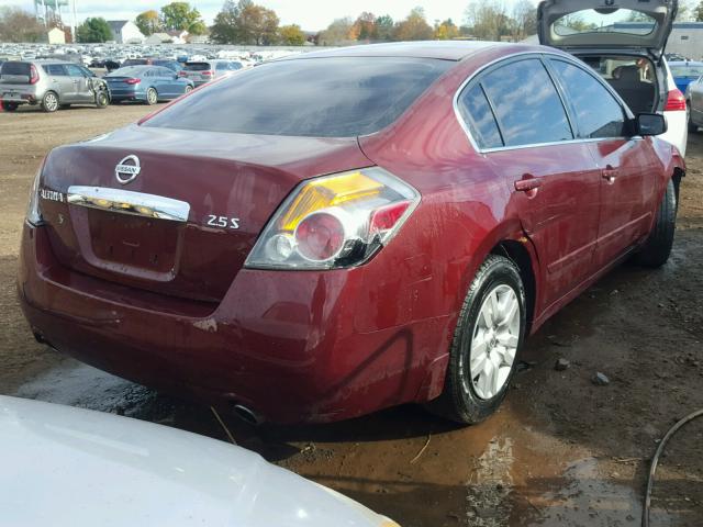 1N4AL2AP9CC152970 - 2012 NISSAN ALTIMA BAS MAROON photo 4