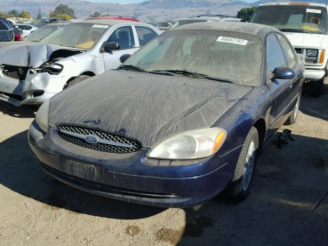 1FAFP56SXYG282961 - 2000 FORD TAURUS SEL BLUE photo 2