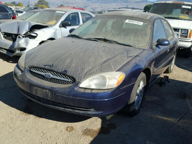 1FAFP56SXYG282961 - 2000 FORD TAURUS SEL BLUE photo 9