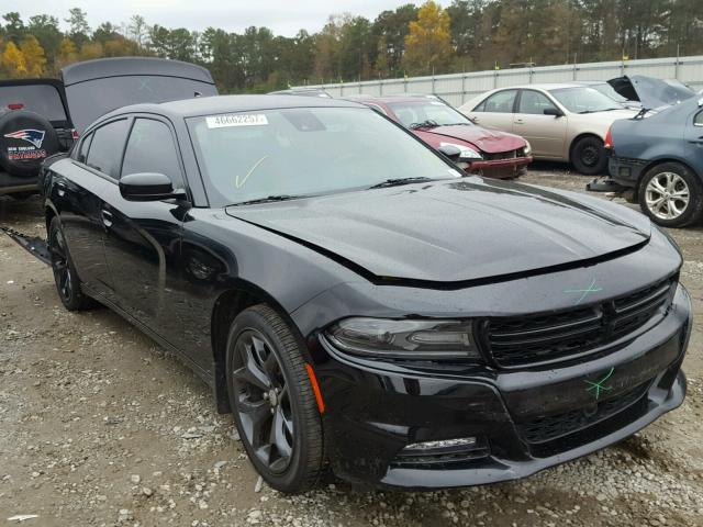 2C3CDXHG9FH725231 - 2015 DODGE CHARGER SX BLACK photo 1