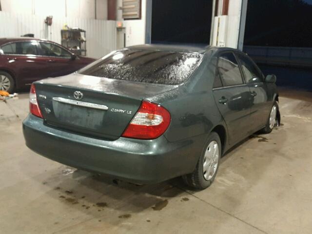 4T1BE32K14U337880 - 2004 TOYOTA CAMRY LE GREEN photo 4