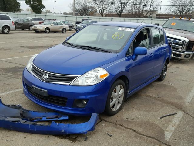 3N1BC1CP3AL392168 - 2010 NISSAN VERSA S BLUE photo 2