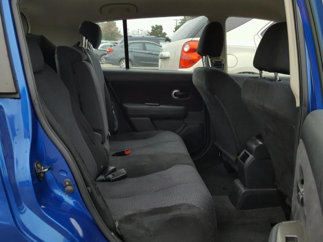 3N1BC1CP3AL392168 - 2010 NISSAN VERSA S BLUE photo 6