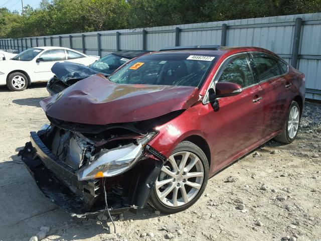 4T1BK1EB0DU033982 - 2013 TOYOTA AVALON BAS BURGUNDY photo 2