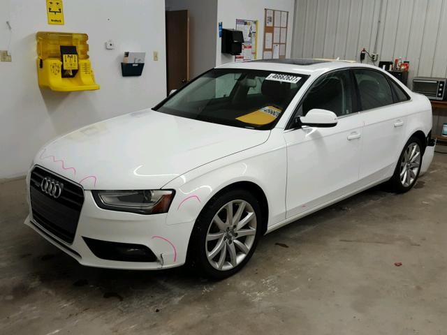 WAUBFAFLXDN023113 - 2013 AUDI A4 PREMIUM WHITE photo 2