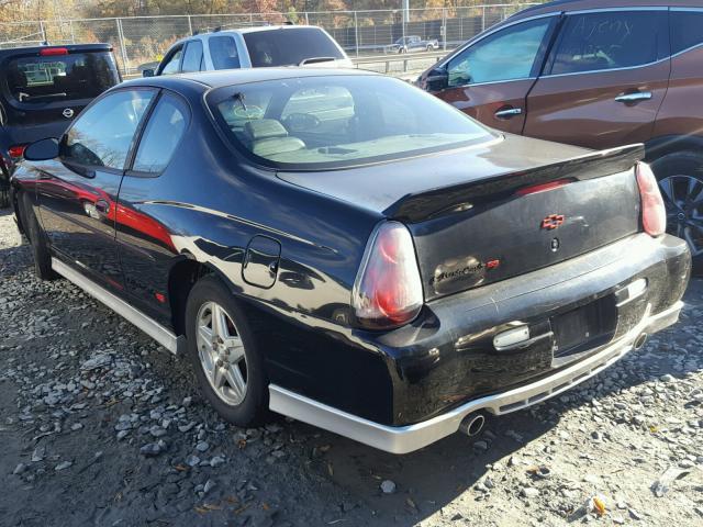 2G1WX15K829182764 - 2002 CHEVROLET MONTE CARL BLACK photo 3