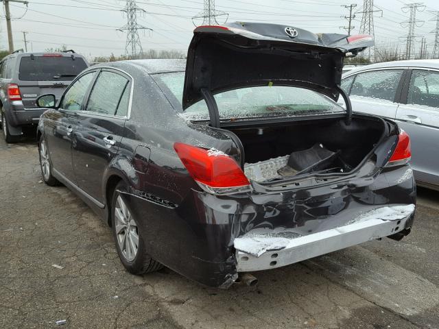 4T1BK3DB3BU384511 - 2011 TOYOTA AVALON BAS Siyah fotoğraf 3