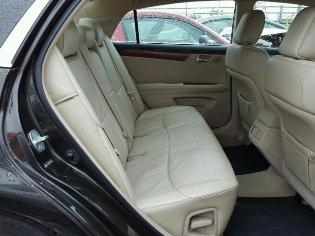 4T1BK3DB3BU384511 - 2011 TOYOTA AVALON BAS Siyah fotoğraf 6
