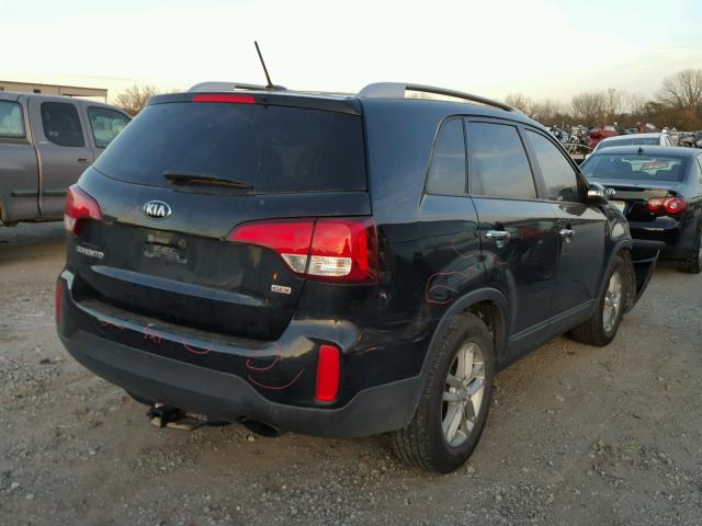 5XYKT4A74EG491855 - 2014 KIA SORENTO LX BLACK photo 4