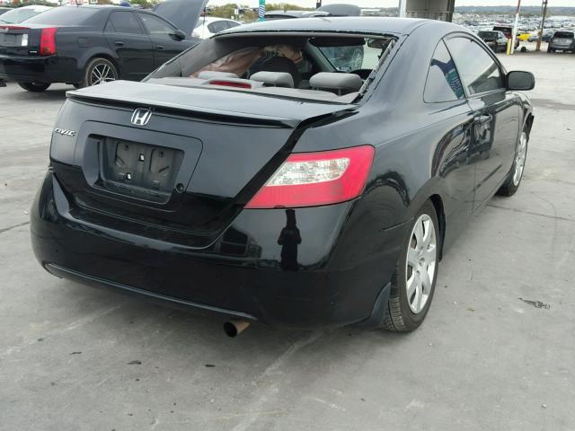 2HGFG126X9H511156 - 2009 HONDA CIVIC LX BLACK photo 4