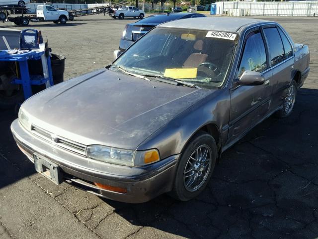 1HGCB7659NA230836 - 1992 HONDA ACCORD LX BROWN photo 2