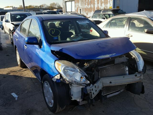 3N1CN7AP6DL877719 - 2013 NISSAN VERSA BLUE photo 1