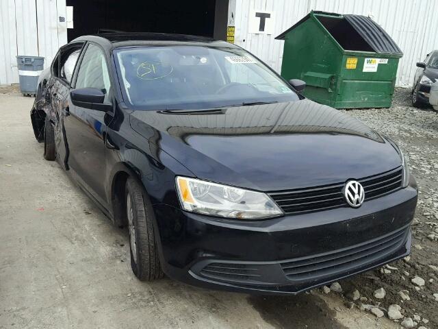 3VW2K7AJ3BM009758 - 2011 VOLKSWAGEN JETTA BASE BLACK photo 1