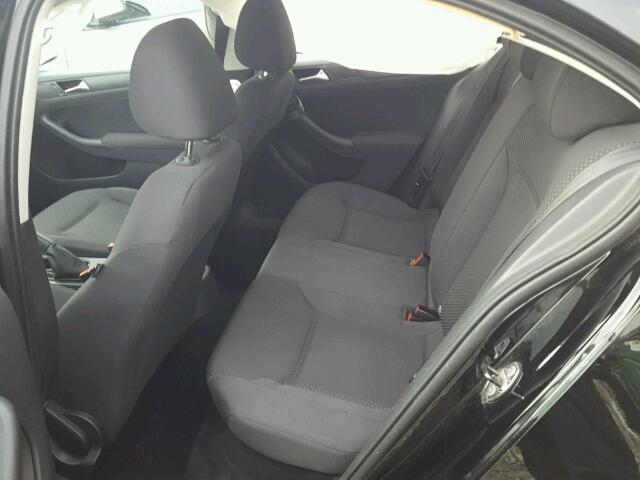 3VW2K7AJ3BM009758 - 2011 VOLKSWAGEN JETTA BASE BLACK photo 6