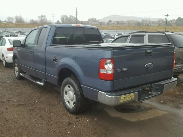 1FTRX12W24NA62194 - 2004 FORD F150 BLUE photo 3