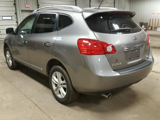 JN8AS5MV2CW701677 - 2012 NISSAN ROGUE S GRAY photo 3