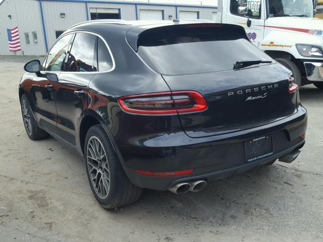 WP1AB2A59FLB41563 - 2015 PORSCHE MACAN S BLACK photo 3