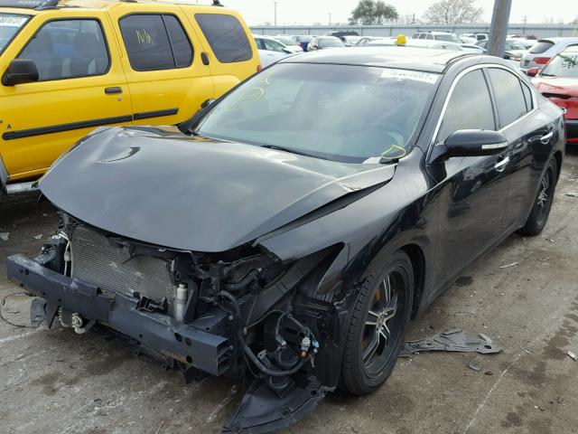 1N4AA5AP1BC808262 - 2011 NISSAN MAXIMA S BLACK photo 2