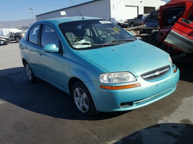 KL1TD52645B366658 - 2005 CHEVROLET AVEO BASE TEAL photo 1