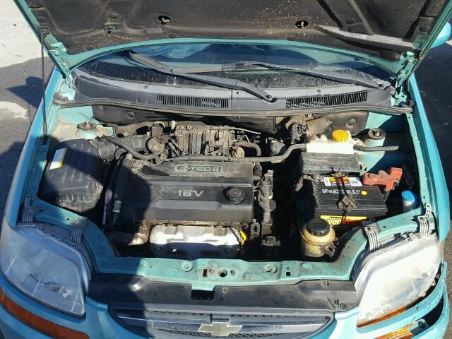 KL1TD52645B366658 - 2005 CHEVROLET AVEO BASE 青色 照片 7