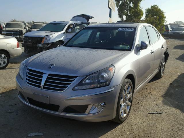 KMHGH4JHXDU072286 - 2013 HYUNDAI EQUUS SIGN SILVER photo 2