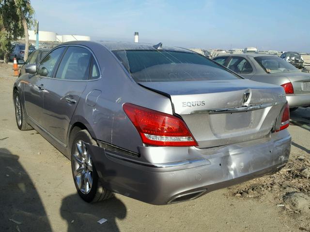 KMHGH4JHXDU072286 - 2013 HYUNDAI EQUUS SIGN SILVER photo 3