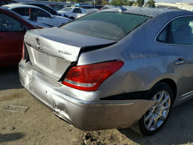 KMHGH4JHXDU072286 - 2013 HYUNDAI EQUUS SIGN SILVER photo 9