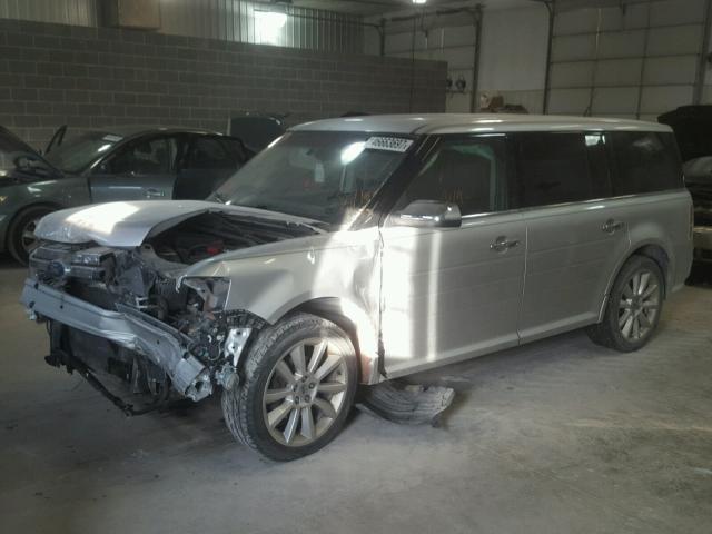 2FMGK5DC3BBD18220 - 2011 FORD FLEX LIMIT GRAY photo 2