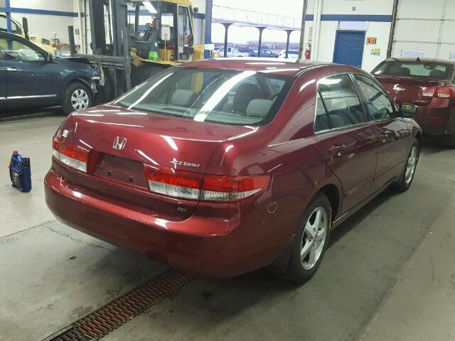 1HGCM56624A161638 - 2004 HONDA ACCORD EX MAROON photo 4