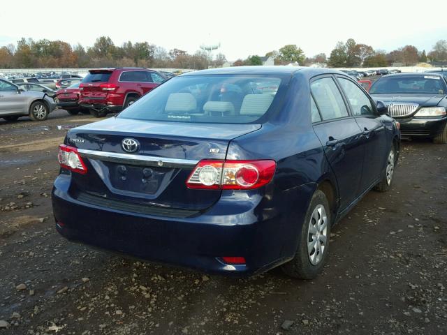 2T1BU4EE5BC692273 - 2011 TOYOTA COROLLA BA BLUE photo 4