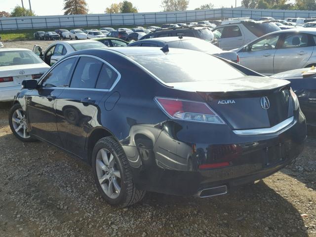 19UUA8F50CA030924 - 2012 ACURA TL BLACK photo 3