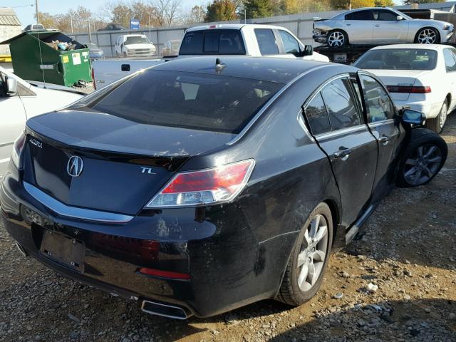 19UUA8F50CA030924 - 2012 ACURA TL BLACK photo 4