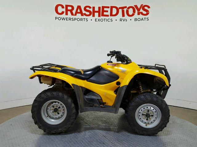 1HFTE340784100066 - 2008 HONDA TRX420 TM YELLOW photo 1