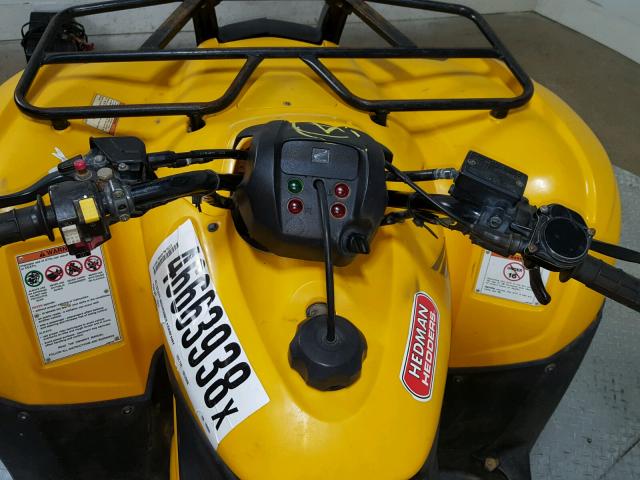 1HFTE340784100066 - 2008 HONDA TRX420 TM YELLOW photo 10