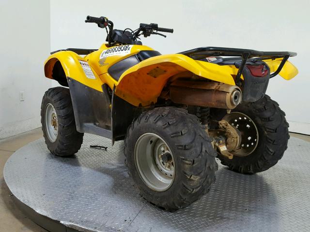 1HFTE340784100066 - 2008 HONDA TRX420 TM YELLOW photo 6