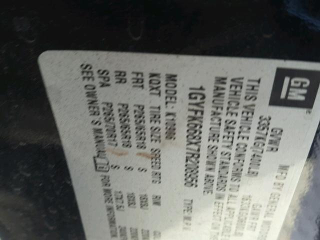 1GYFK668X7R208956 - 2007 CADILLAC ESCALADE E BLACK photo 10