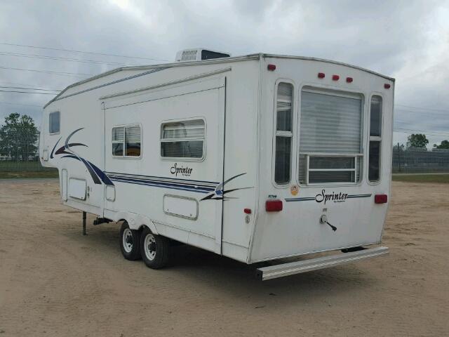 4YDF2762421203313 - 2002 KEYSTONE SPRINTER WHITE photo 3