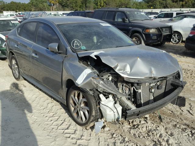 3N1AB7APXDL698535 - 2013 NISSAN SENTRA S SILVER photo 1