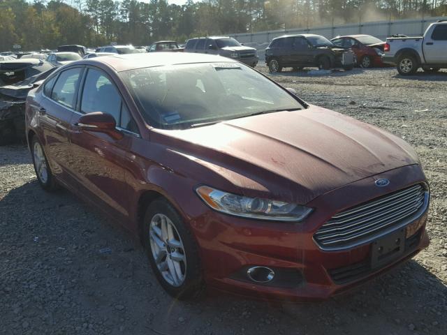 3FA6P0HR3DR120248 - 2013 FORD FUSION SE RED photo 1