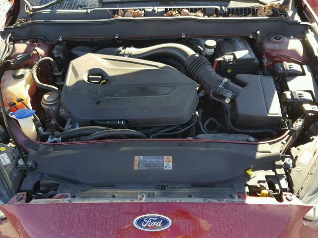 3FA6P0HR3DR120248 - 2013 FORD FUSION SE RED photo 7